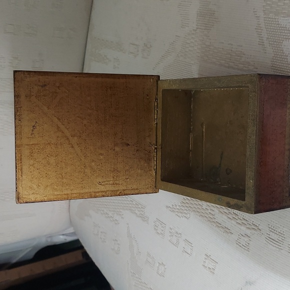 Botticelli Noble Woman Lady Vintage trinket Jewelry Wooden box - Picture 11 of 16